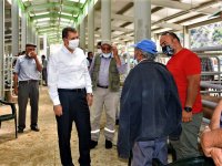 BELEDİYE BAŞKANIMIZ CANLI PAZAR YERLERİNİ DENETLEDİ