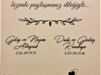 HÜSEYİN'İMİZE MUTLULUKLAR DİLERİZ