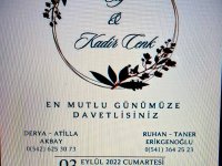 KADİR CENK ERİKGENOĞLU'NUN MUTLU GÜNÜ