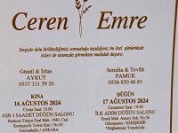 CEREN AYKUT İLE EMRE PAMUK'UN MUTLU GÜNÜ