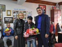 BAŞKAN ÖNTAŞ ENGELLİLERİ ZİYARET ETTİ