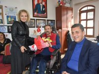 BAŞKAN ÖNTAŞ ENGELLİLERİ ZİYARET ETTİ