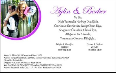 Düğünümüze Bekliyoruz