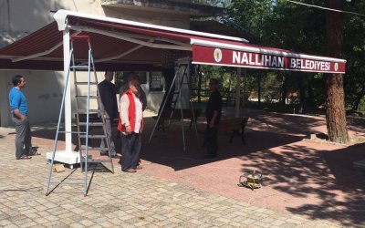 Sarıyar Camimize Tente Yaptırıldı