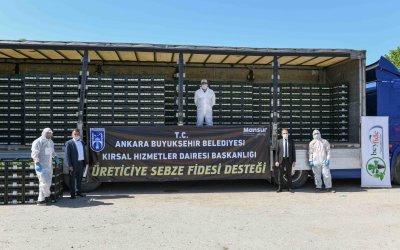 Çiftçiye fide desteği