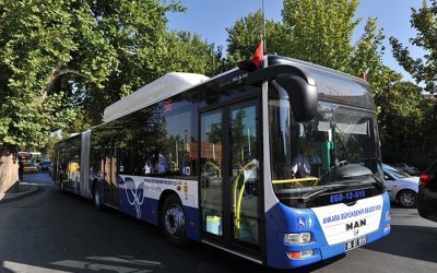 sadece elektrik ile çalışan otobüsler geliyor