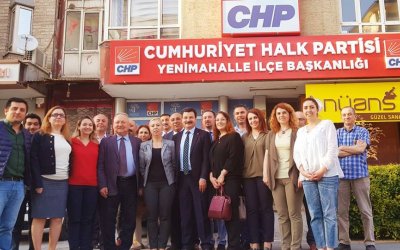 FERİDUN GÜNGÖR CHP YENİMAHALLE İLÇE BAŞKANLIĞINA GETİRİLDİ