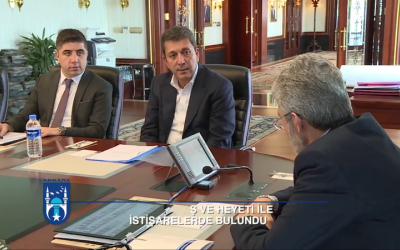 BELEDİYE BAŞKANI VE YARDIMCIMIZ BAŞKAN TUNA'YI ZİYARET ETTİ