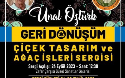 SARDER GERİ DÖNÜŞÜM ÇİÇEK TASARIM VE AĞAÇ İŞLERİ SERGİSİ