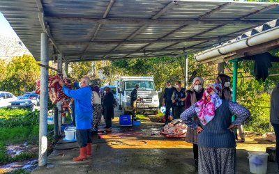 SARIYAR'IMIZDA BÜYÜKBAŞ HAYVAN KESİMİNE BAŞLANDI