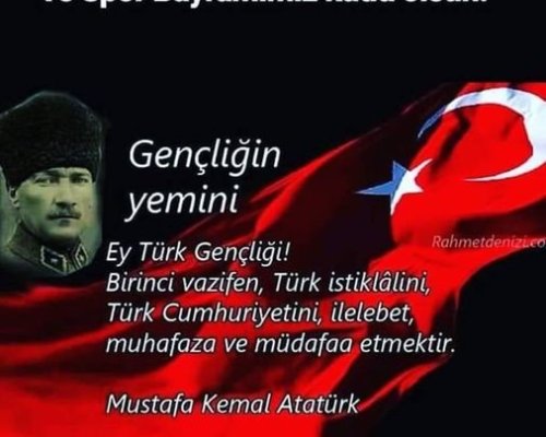 19 Mayıs Atatürk'ü Anma, Gençlik ve Spor Bayramımız Kutlu Olsun