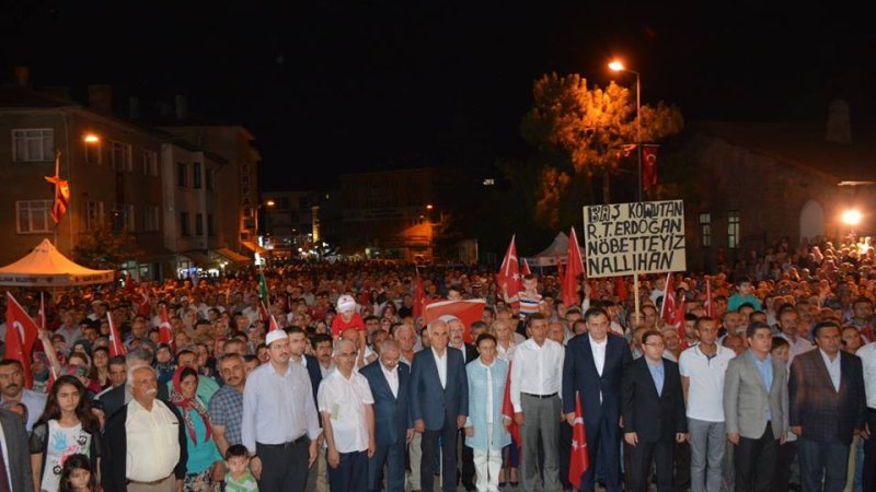 NALLIHAN DEMOKRASİ VE MİLLİ İRADEYE SAYGI MİTİNGİ