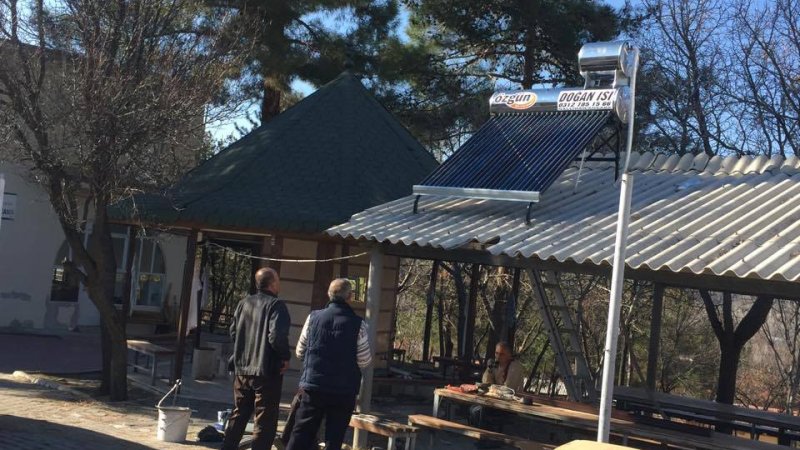 Camimiz Şadırvanına Güneş Enerjisi Takıldı