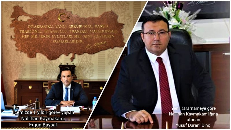İLÇEMİZ NALLIHAN KAYMAKAMIMIZ DEĞİŞTİ