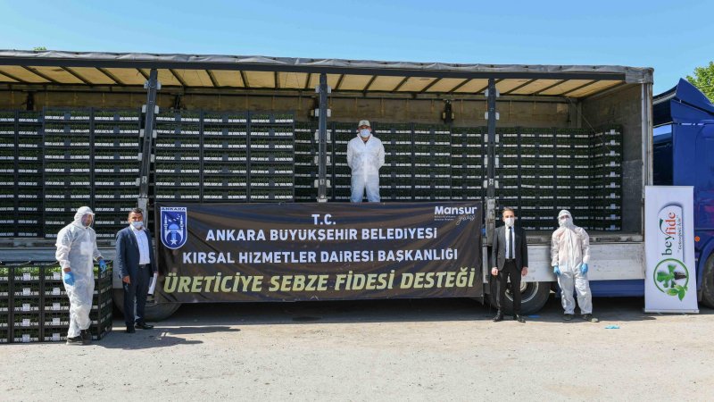 Çiftçiye fide desteği