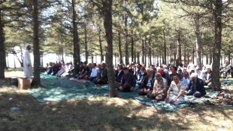 TOPLUCA GÜRLEYİK KÖYÜMÜZDE YAĞMUR DUASINA ÇIKILDI