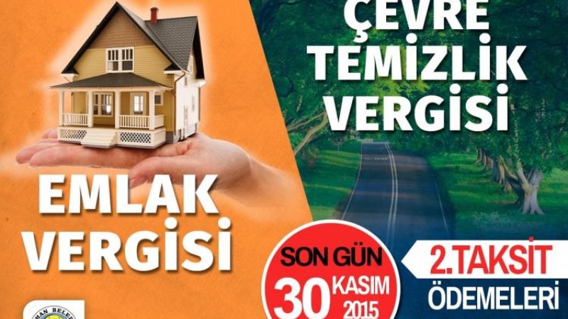 Çevre Temizlik Vergisi 2. Taksit Ödemeleri Başladı