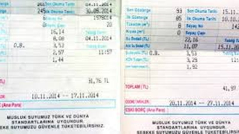 Sarıyar’ımız Su Faturaları Karşısında Şaşkın