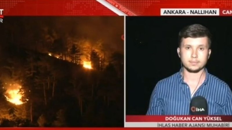 NALLIHAN'DAKİ YANGIN KONTROL ALTINA ALINDI