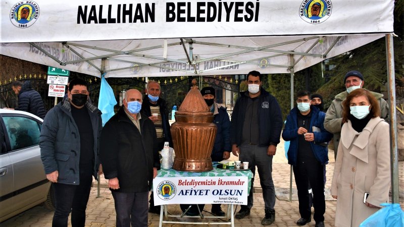 NALLIHAN BELEDİYE'MİZDEN ÜCRETSİZ SALEP İKRAMI DEVAM EDİYOR