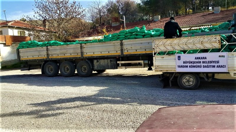 ANKARA BÜYÜKŞEHİR BELEDİYE'SİNDEN KÖMÜR YARDIMI