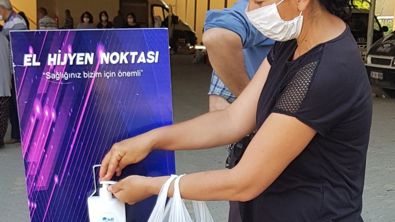SARIYAR PAZAR YERİNE EL DEZENFEKTANI