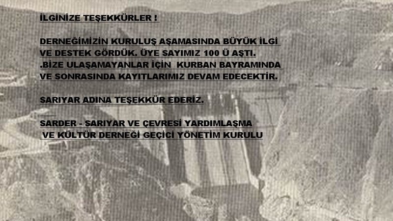 Sarıyar Ve Çevresi Yardımlaşma Ve Kültür Derneği -Sarder